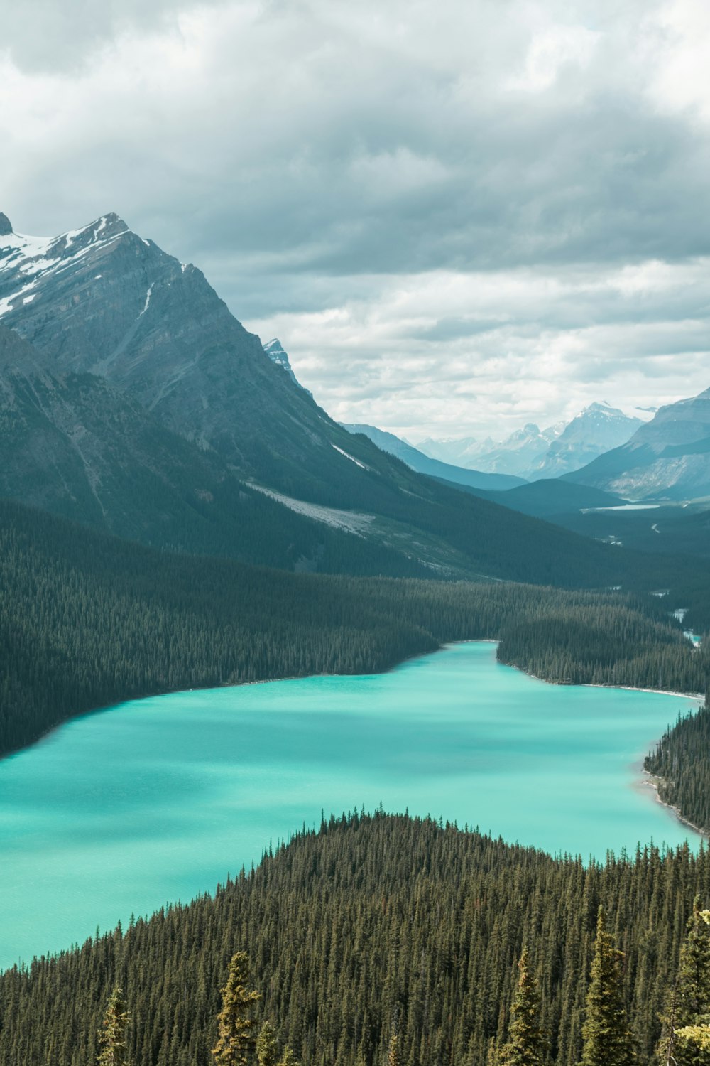 lake beside mountain