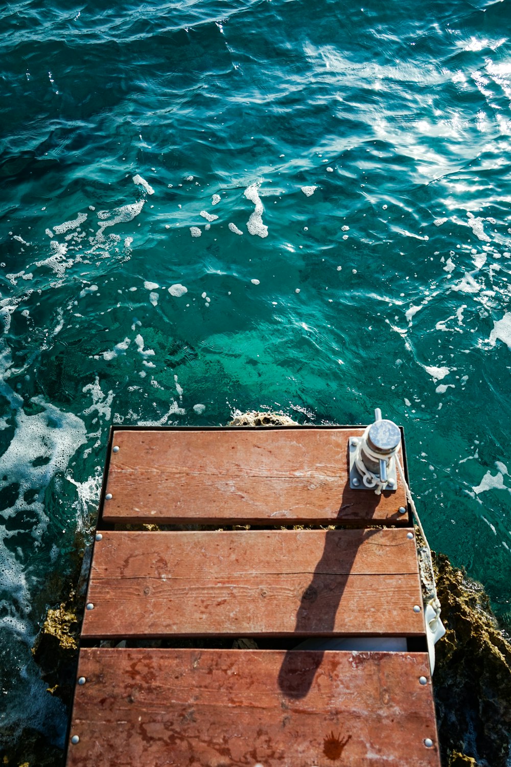 brown wooded dock