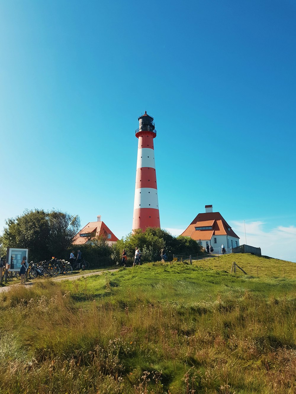 houses near lighthouse