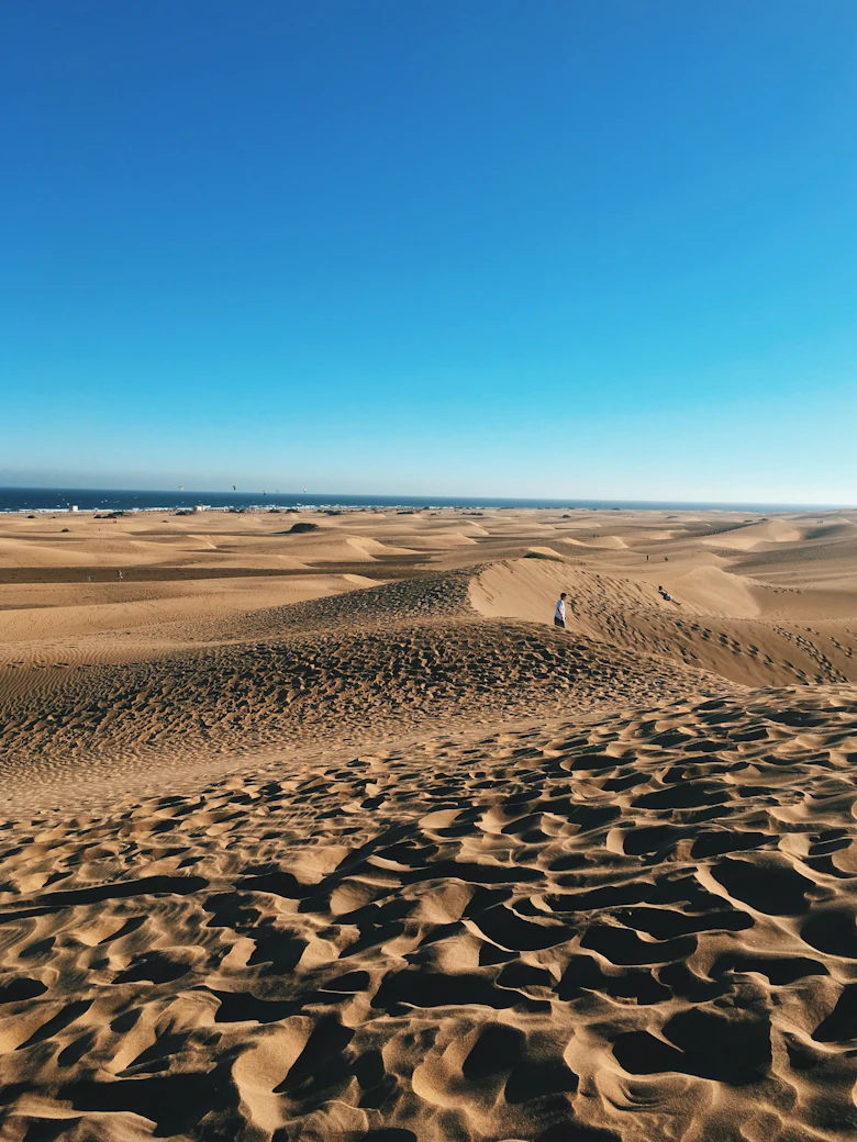 Duinen van Maspalomas op Gran Canaria, Canarische Eilanden