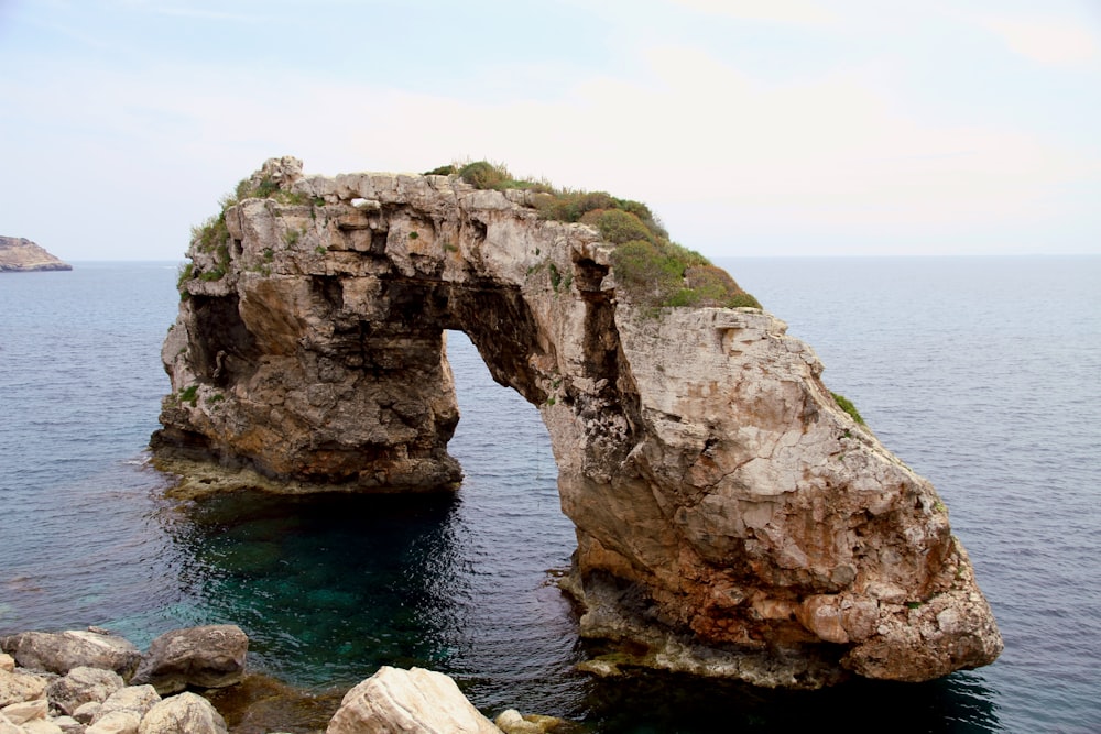 brown rock formation