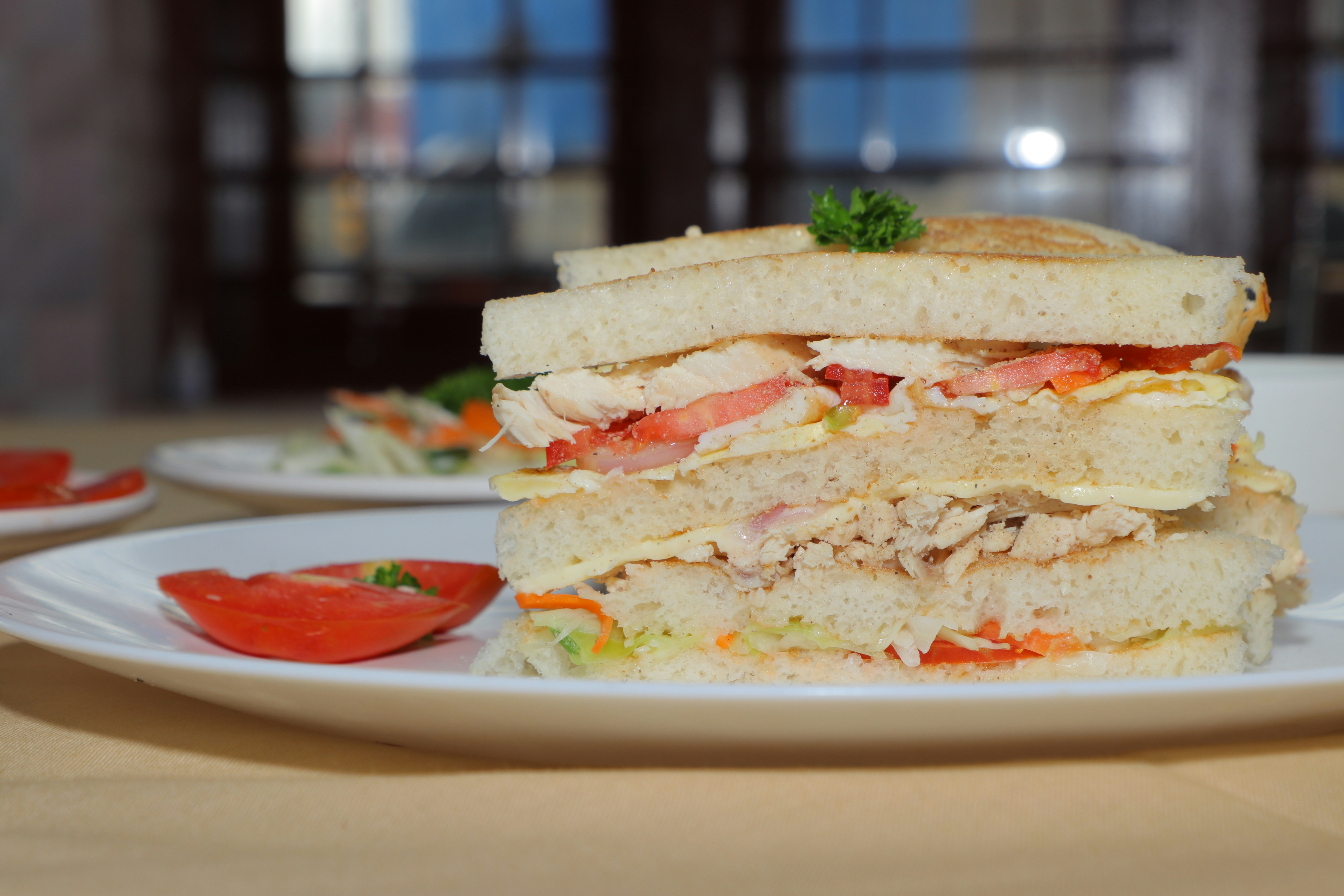 Authentic Italian sub piled high with meats and cheeses