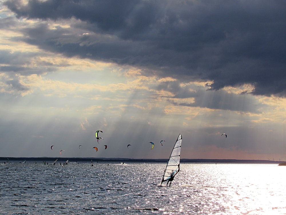 boat floating on sea