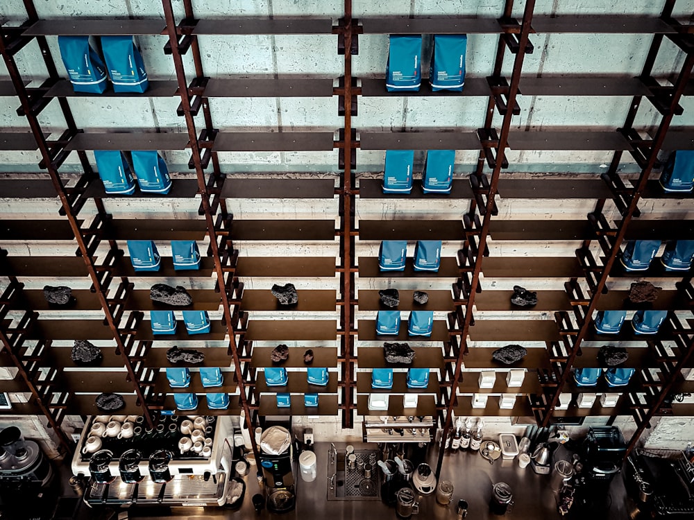 architectural photography of brown and white building