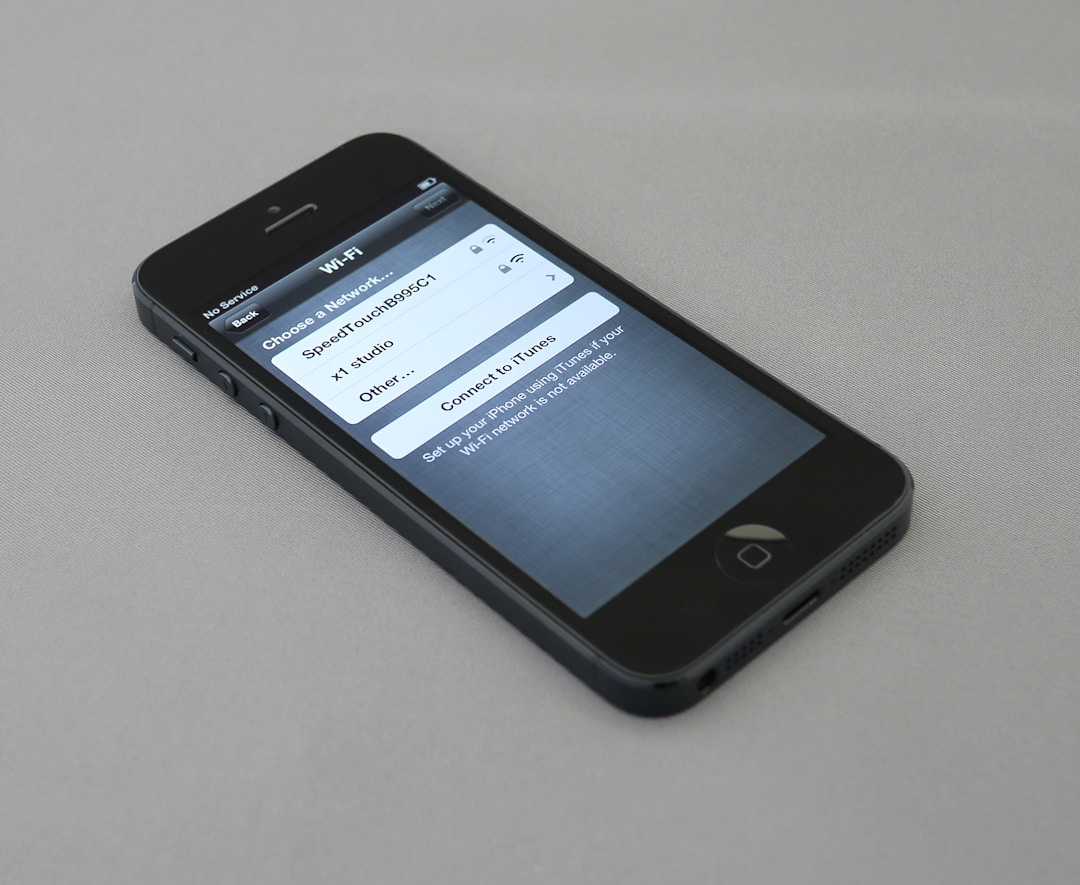 mobile phone showing email alert notification