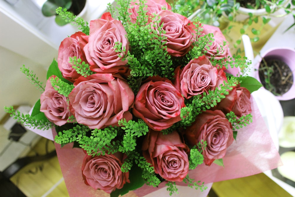 pink rose bouquet