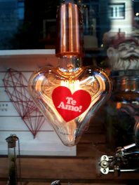 Te Amo light bulb