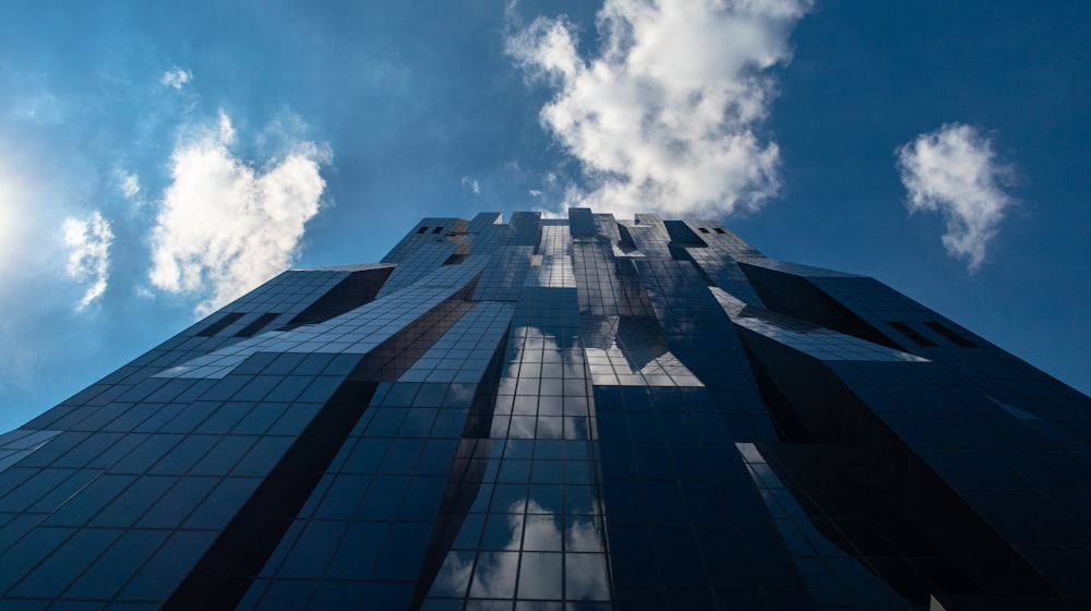 architectural photography of glass building