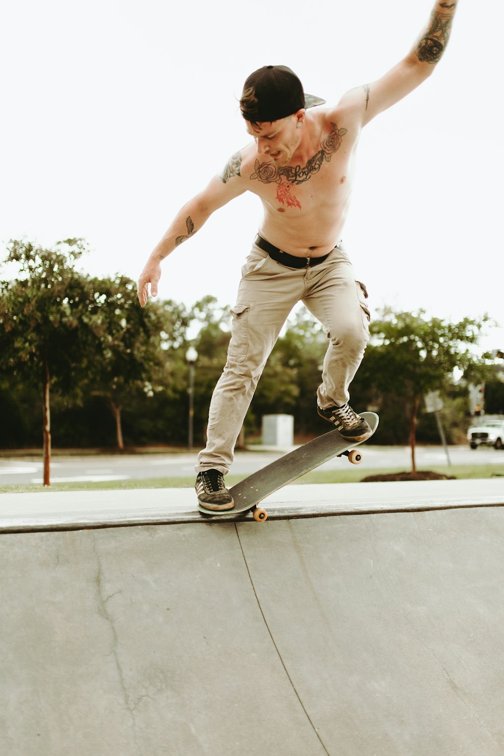 unknown person skateboarding outdoors