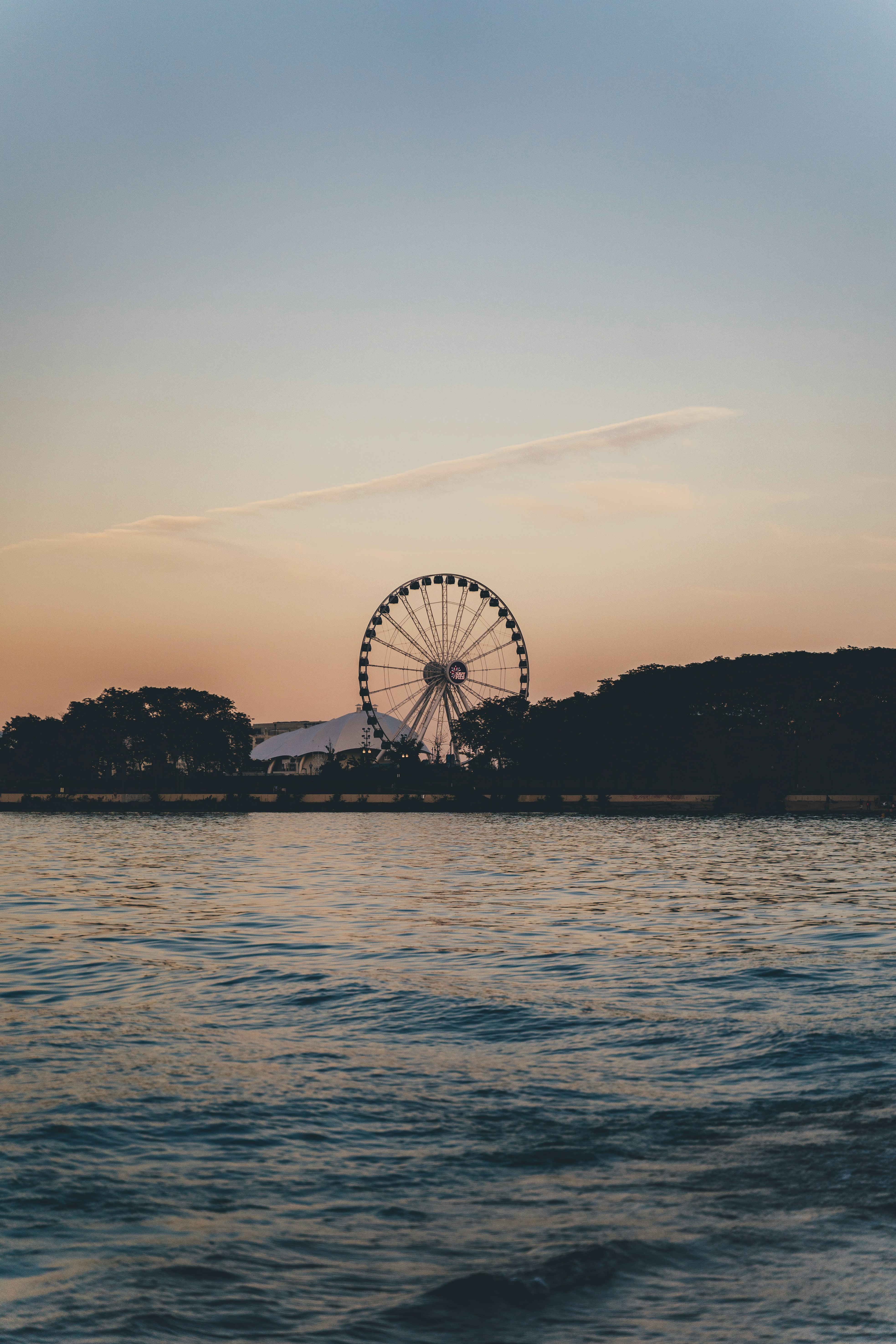 ferris wheel near body of water