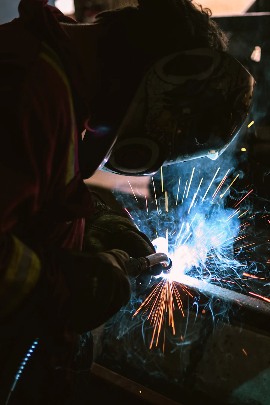 Students working together on equipment during a practical class
