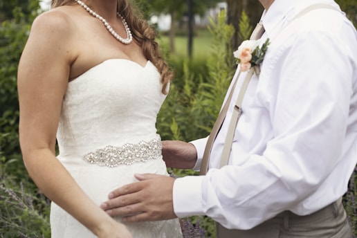 a man and a woman standing next to each other