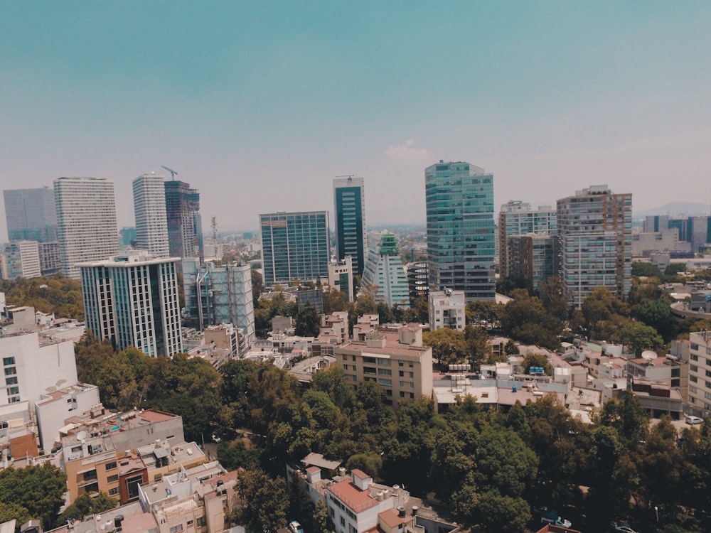 bird's eye view photography of building surrounded by dress