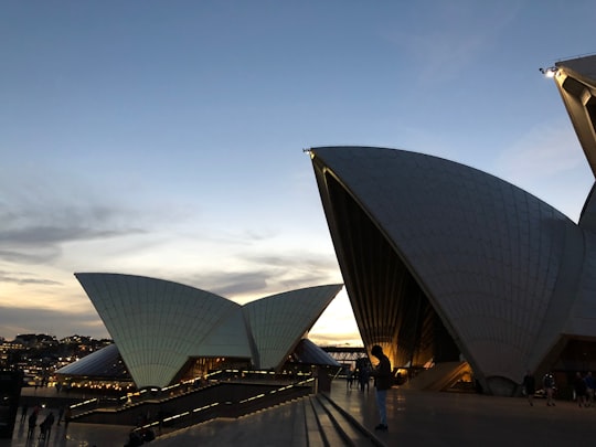 Sydney Opera House in Royal Botanic Gardens Australia