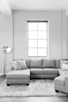 gray fabric sectional sofa