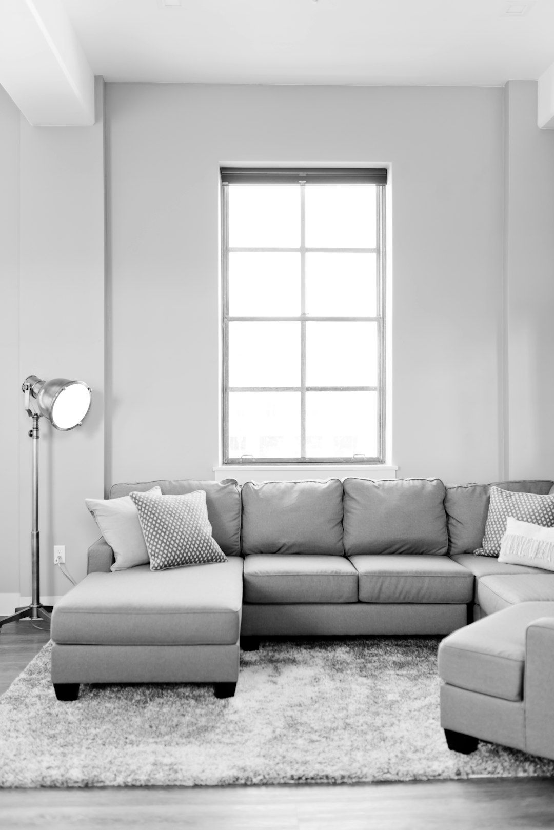 gray fabric sectional sofa