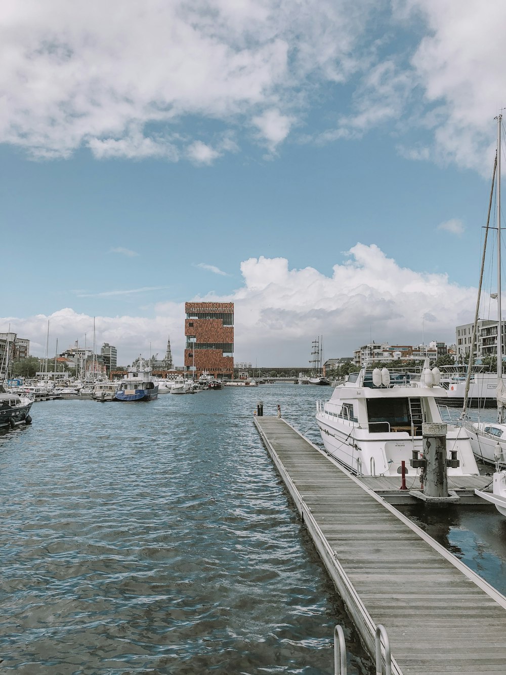 brown wooden water dock