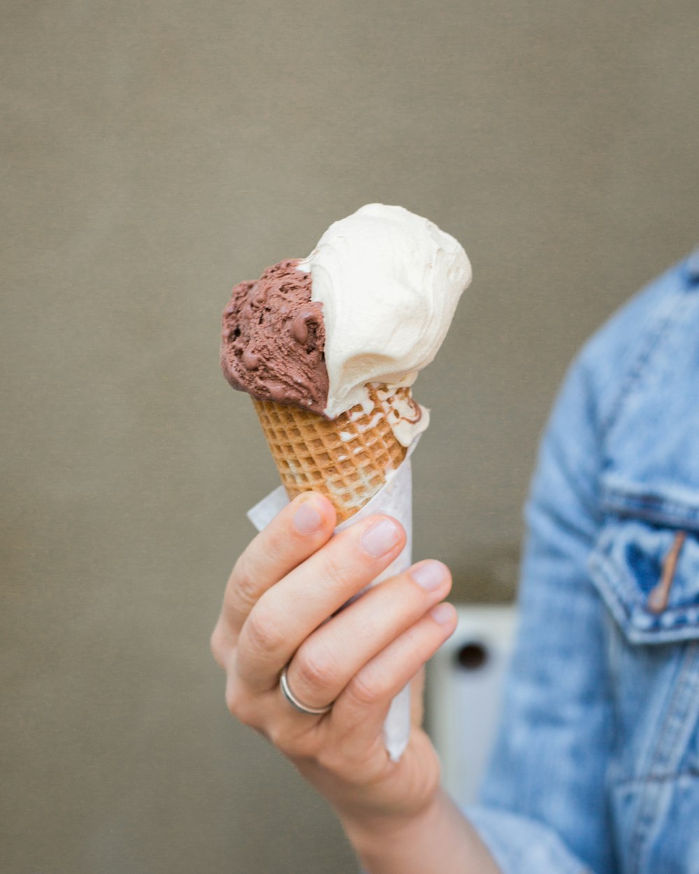 chocolate and milk ice cream