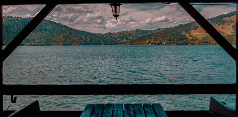 a view of a body of water from a boat