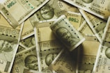 Indian rupee banknote lot close-up photography
