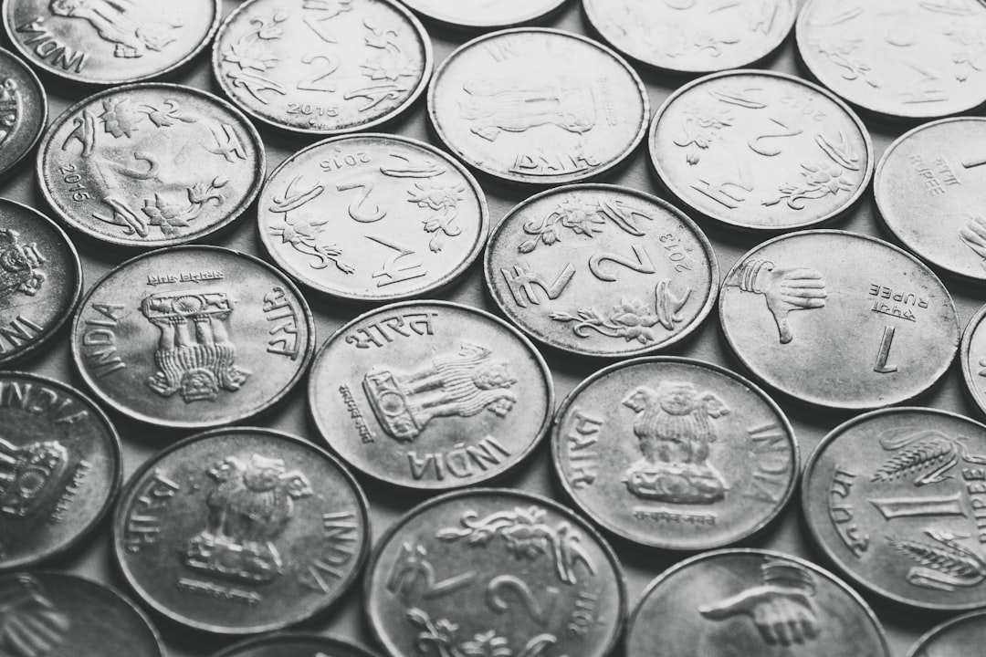 round silver-colored coin lot,