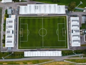 A panoramic view of one of the soccer fields where the Begoña Cup matches take place.
