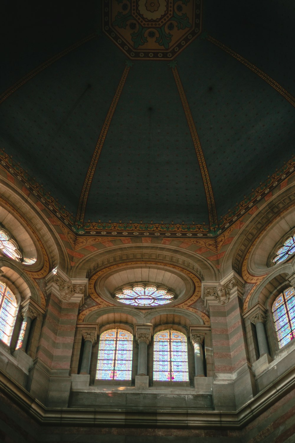 brown and gray building interior