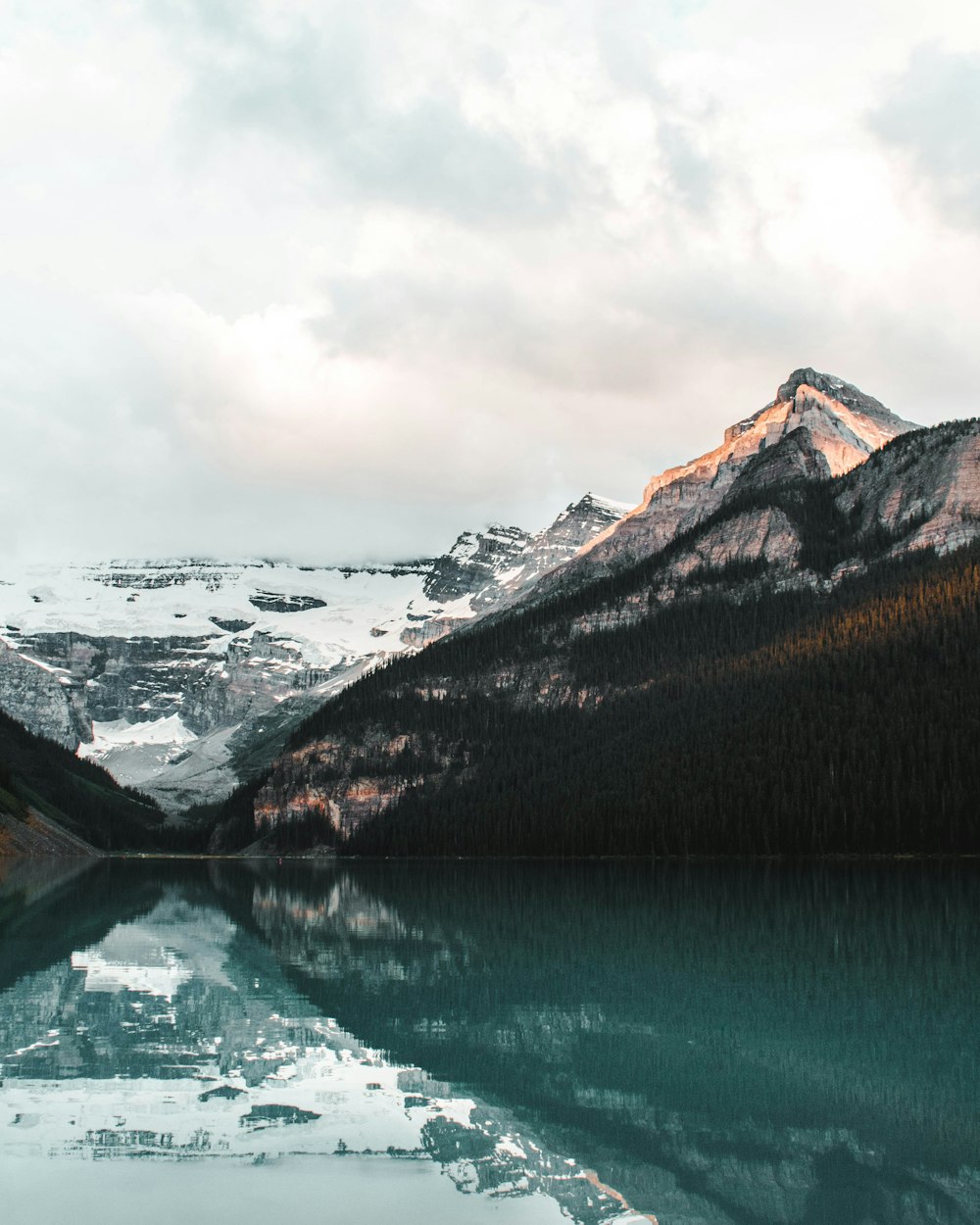 photography of lake and mountain range during daytime