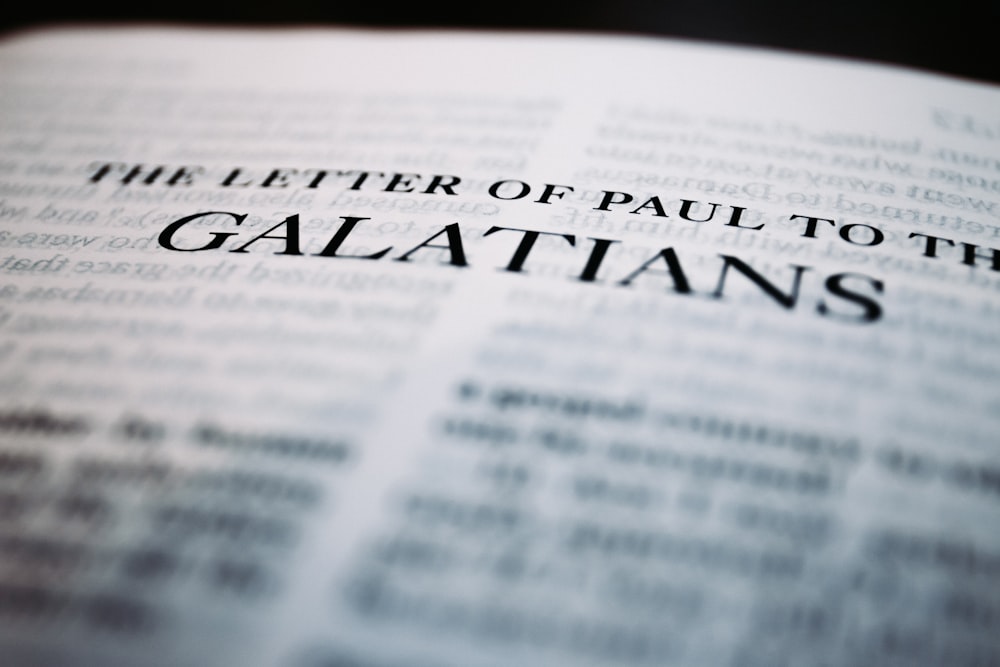 Textes de la Lettre de Paul aux Galates