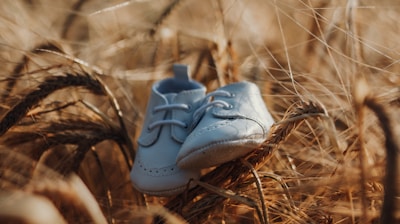 closeup photo of white shoes