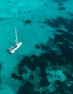 white and green sailboat in sea