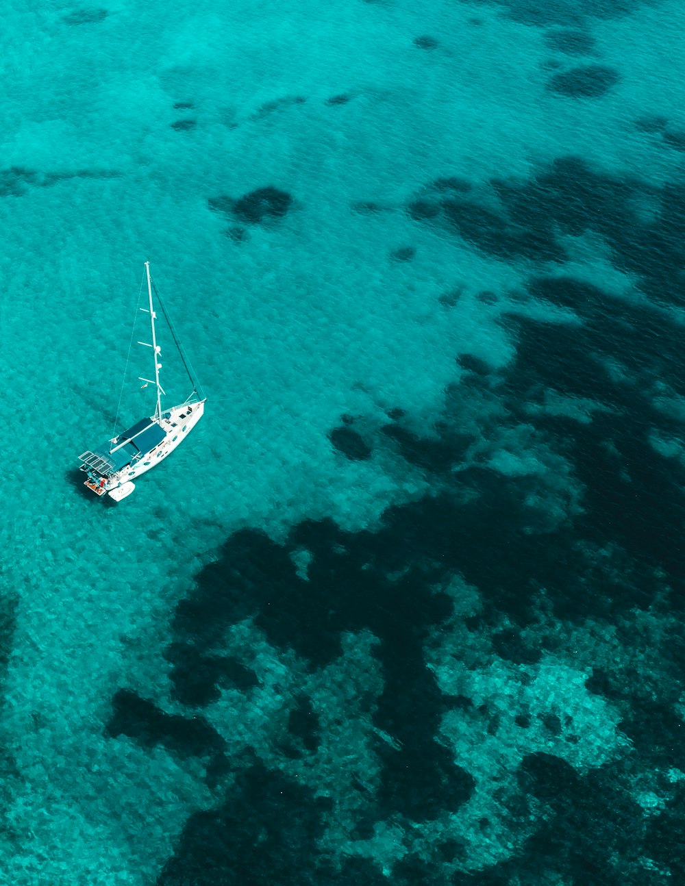 white and green sailboat in sea