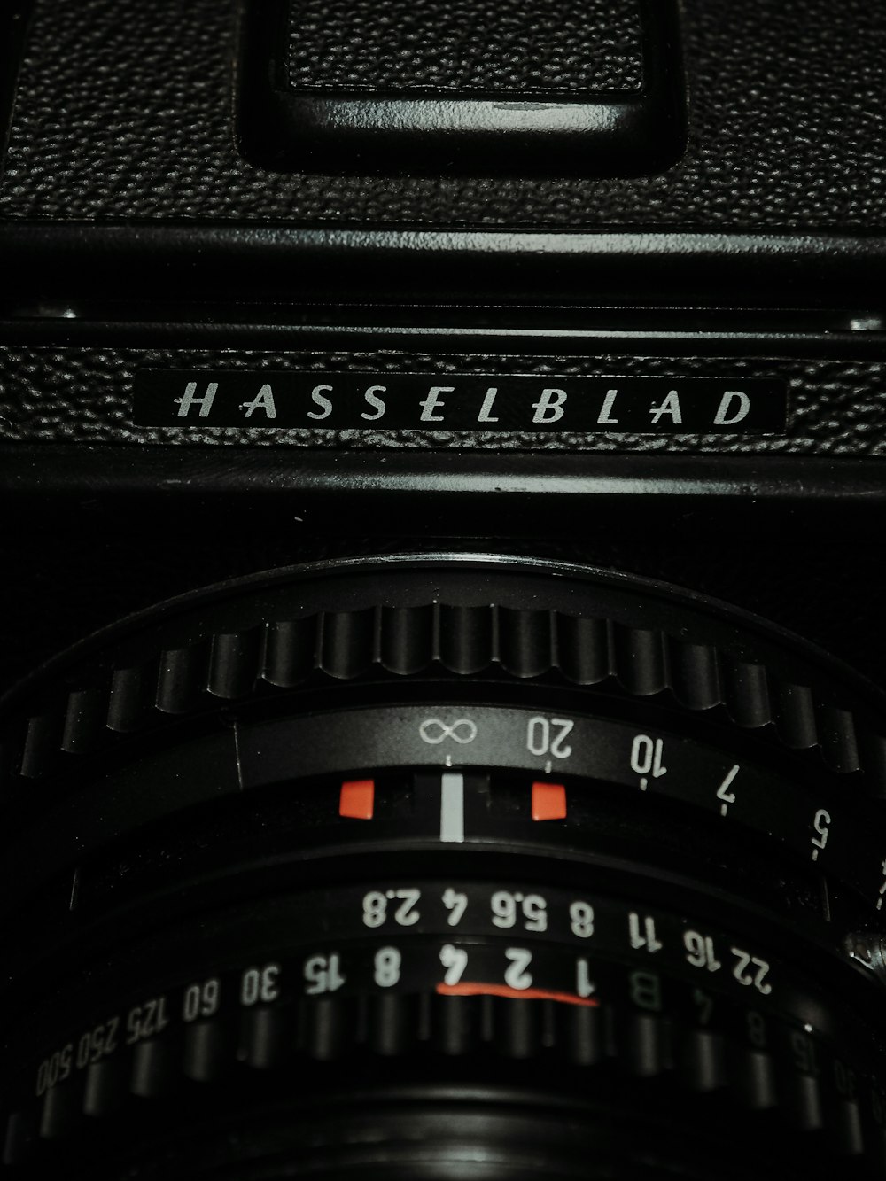 black Hasselblad camera