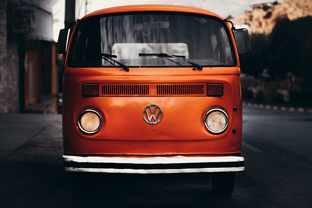 orange Volkswagen T1