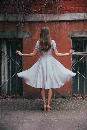 white dress