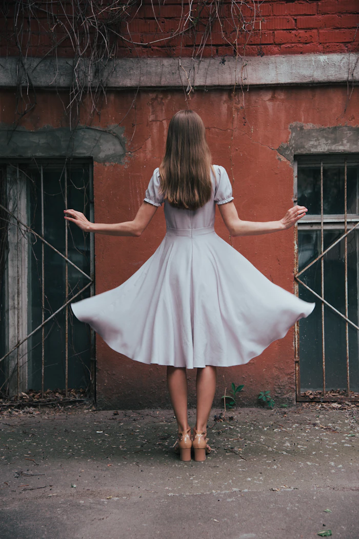Vestido blanco vaporoso