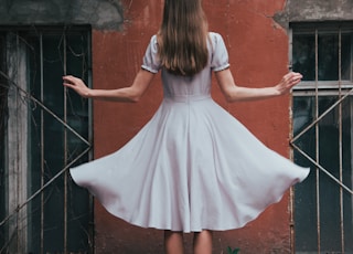 white dress