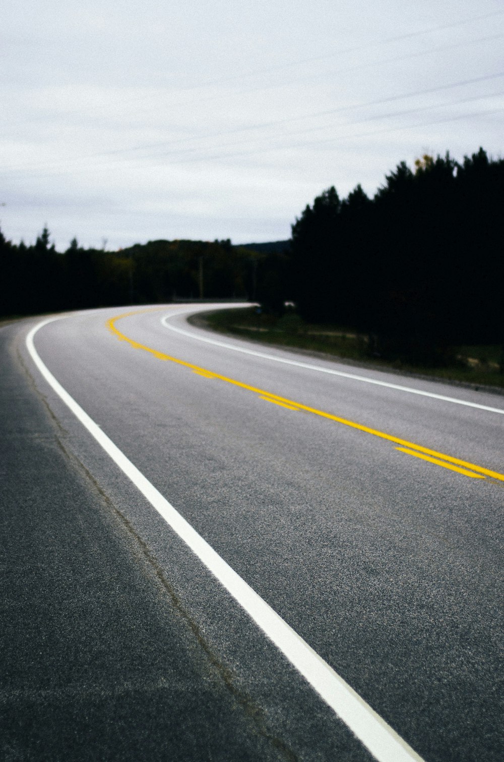 gray concrete road