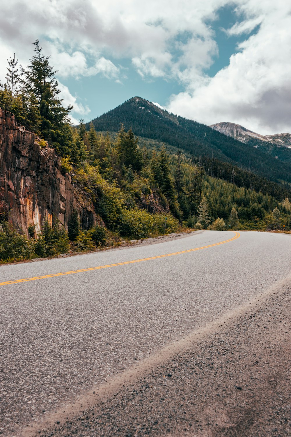 grey highway in countryside