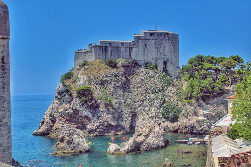 Dubrovnik castle during during daytime