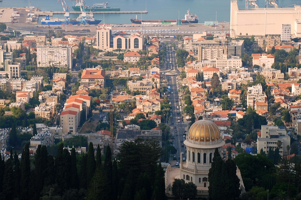 brown and white buildings at daytime