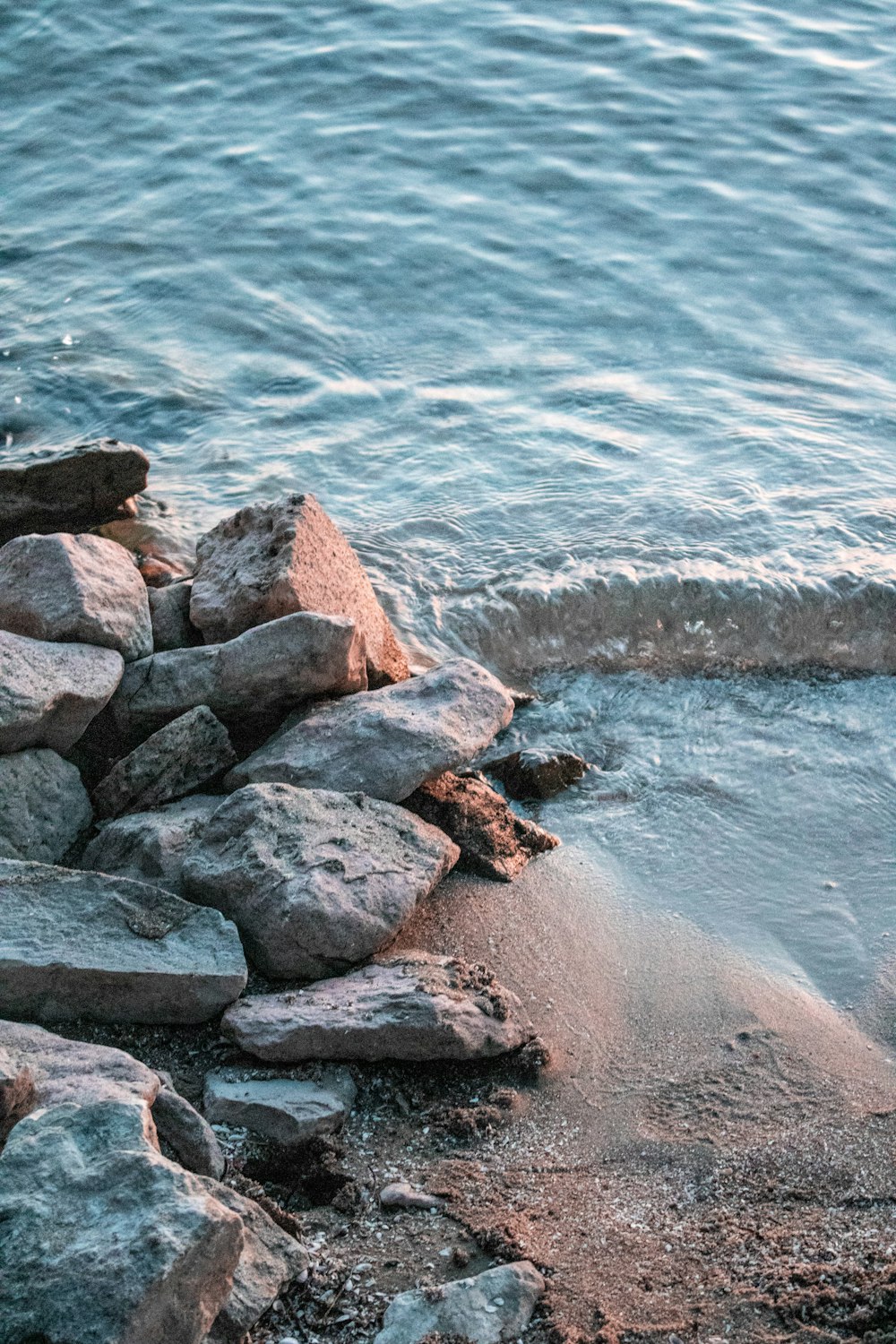 rocks on seashore