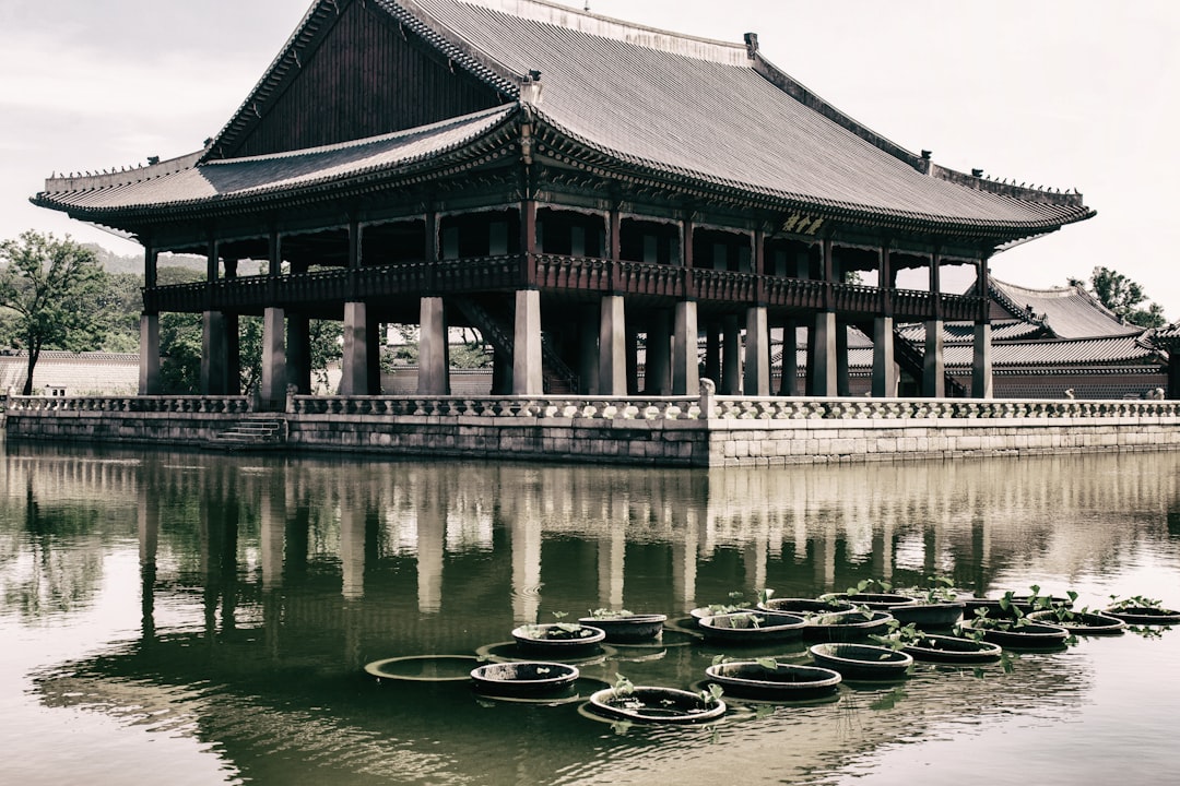 gazebo near body of water, a traditional banquet hall at Seoul