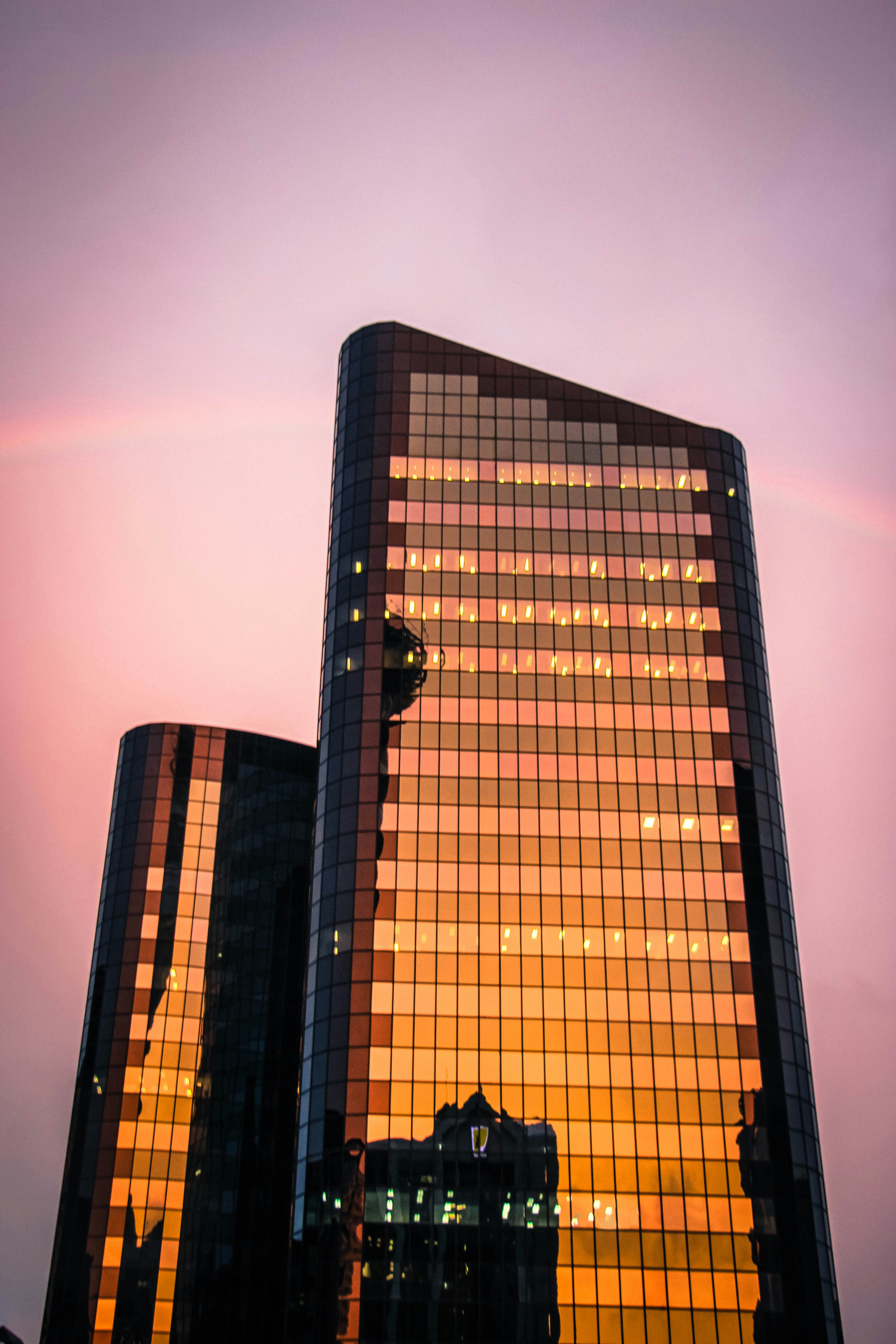 high rise glass building