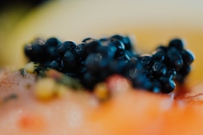 A luxurious background video of a fine dining experience featuring caviar.