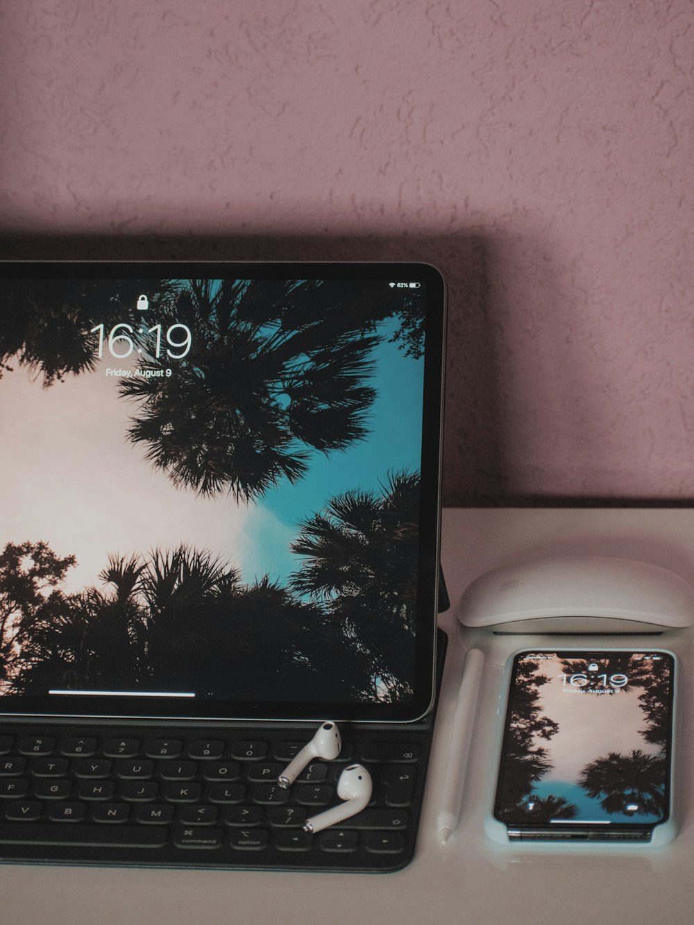 a laptop computer sitting on top of a desk