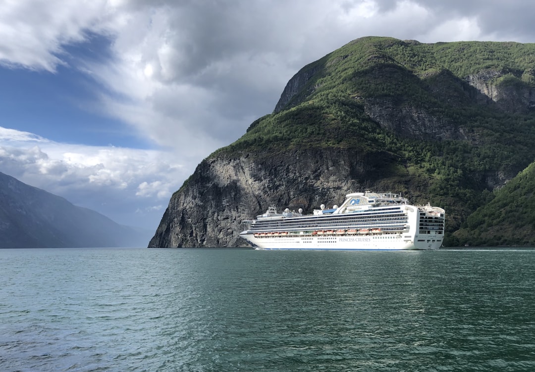 white cruise ship],