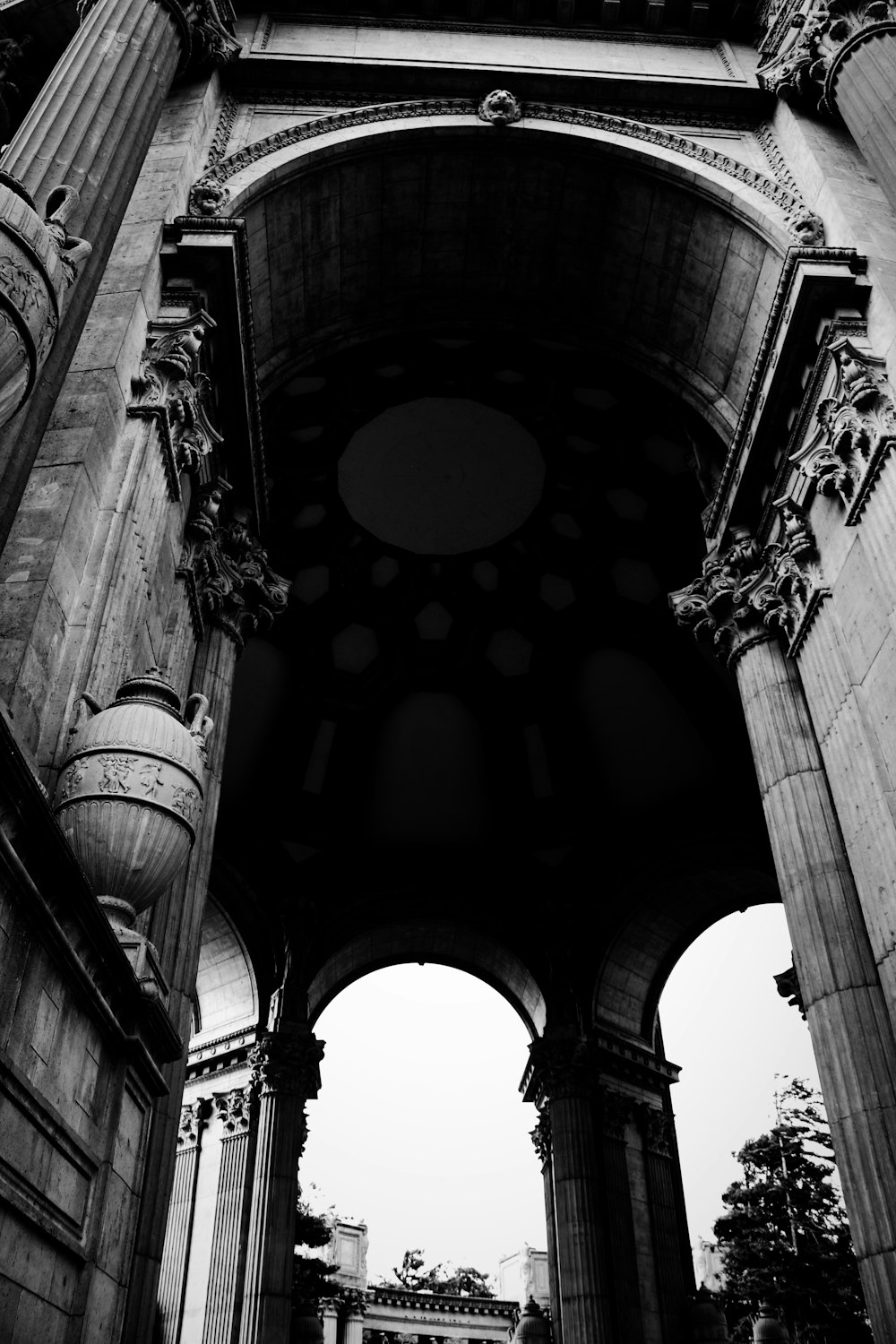 a black and white photo of a clock tower