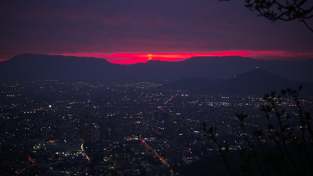 city with high-rise buildings during night time