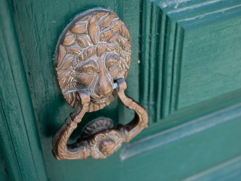 brown door knocker